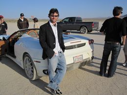 Trojan commercial 2009, Driving the Ferrari F430.