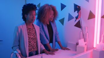 Still of Erika Hamilton and Rinny Perkins in Out of Tune