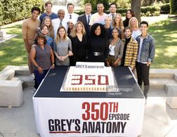 James Pickens Jr., Ellen Pompeo, Caterina Scorsone, Chandra Wilson, Camilla Luddington, and Jaicy Elliot