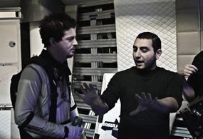 Star Trek Voyager alumni Manu Intiraymi and director Prince Bagdasarian.