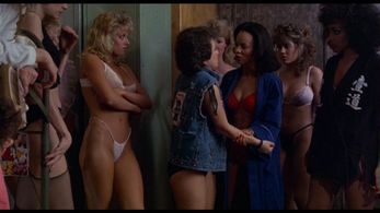 Denise Gordy and Laurie Schwartz in Reform School Girls (1986)