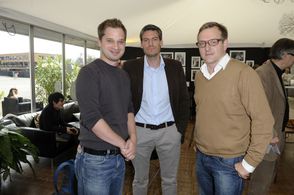 Matthias Drescher, Philipp Knauss, and Lars-Gunnar Lotz at an event for Shifting the Blame (2012)