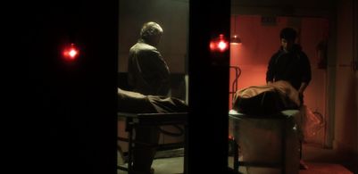 Brad Dourif and Jeremy Sumpter in Death and Cremation (2010)