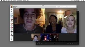 Andrew Lees, Betty Gabriel, Connor Del Rio, Rebecca Rittenhouse, Colin Woodell, and Savira Windyani in Unfriended: Dark 