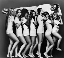 Rock Hudson, Joy Bang, Gretchen Carpenter, JoAnna Cameron, Aimee Eccles, June Fairchild, Margaret Markov, and Brenda Syk