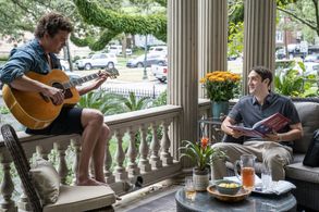 Josh Duhamel and Ben Chase in The Thing About Pam (2022)