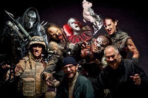 Director Joel Peissig and Producer Arthur Gorson on set of Vanquished Foes