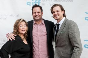 Marq Evans with Marco Collins and Michelle Quisenberry at The Glamour & The Squalor world premiere.