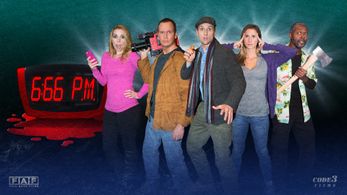 Jim Klock, Chad Ridgely, Autumn Federici, Alexis Kelley, and Robin F. Baker in 6:66 PM (2017)