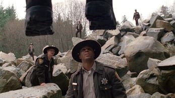 Peg Christopherson and Dana Pemberton in The X-Files (1993)