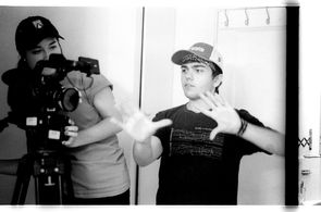 On the set of Alone in This House (2017)