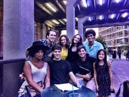 The cast of my film, Evil Rising, Anthony Fagan, Kathleen, Kielbus, me, Savion Smith, Tamyoko Vassel, Edan Heymann, Jame