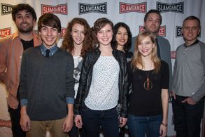 Left to Right: Actos Kurt Conroyd, Christian Blair, Lauren Luiz, Molly Elizabeth Parker, Writer Flavia Rocha, Actor Brit