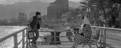 Shôichi Ozawa and Mari Shiraki in Take Aim at the Police Van (1960)