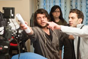 Brian Christopher wearing his Writer/Producer hat, on set of 'A Man is a Man is a Man'