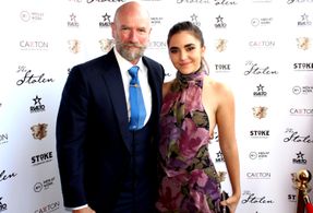 Graham McTavish & Mikaela Rüegg at The Stolen Premier