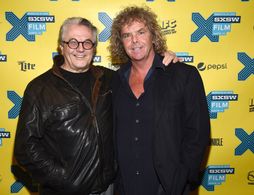 George Miller and Doug Mitchell at an event for The Road Warrior (1981)