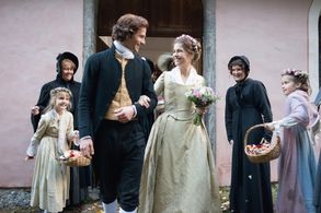 Henriette Confurius and Florian Stetter in Beloved Sisters (2014)