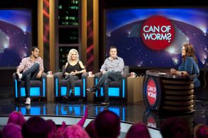 Danielle Spencer, Chrissie Swan, and Matt Okine in Can of Worms (2011)