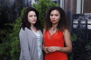 Jessica Sula and Lindsay Pearce in Recovery Road (2016)