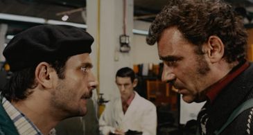 Gian Maria Volontè, Guerrino Crivello, and Luigi Diberti in Lulu the Tool (1971)