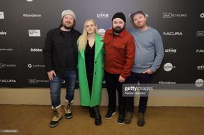 Clark Baker, Olivia Taylor Dudley, Andrew Bowser and Michael Mobley at the Sundance 2023 Premiere of Onyx the Fortuitous