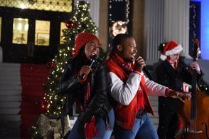 Tatyana Ali and Cornelius Smith Jr. in Jingle Belle (2018)