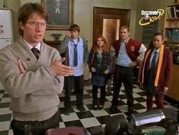 Robert Clark, Jeff Douglas, Emma Taylor-Isherwood, Michael Seater, and Shadia Simmons in Strange Days at Blake Holsey Hi