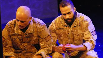 Christopher Loverro Playing Brutus In Julius Caesar. The Hudson Theatres, Hollywood, CA 2019