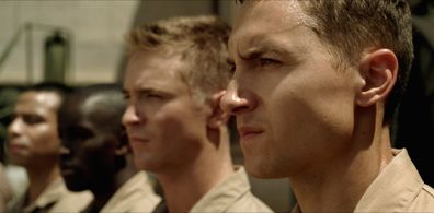 Still of Luke Moran, Michael Welch, and Elijah Kelley in Boys of Abu Ghraib