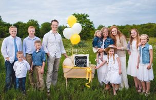 The Johnston family, now ten strong