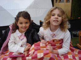 Kayla Madison on set for 