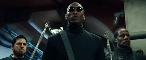 Mahershala Ali, Tony Guerrero, and Marcus J. Parker in Alita: Battle Angel (2019)