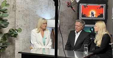 On the set of One Date to Love with Frank Dicopoulos and Teja Anderson