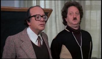 Gianfranco D'Angelo and Carlo Sposito in The Schoolteacher Goes to Boys' High (1978)