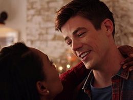 Grant Gustin and Candice Patton in The Flash (2014)