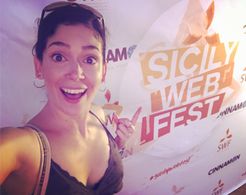 Awkwardly creator, Nikki Coble, at Sicily Web Fest