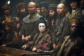 Takayo Fischer, Hakeem Kae-Kazim, and Ghassan Massoud in Pirates of the Caribbean: At World's End (2007)