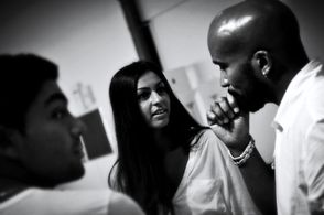 At the heart of the debate with Kelly and Norman Azzan actors.