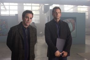 Peter Bart, Roger Bart, and Bradley Cooper in The Midnight Meat Train (2008)