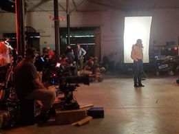 On the set of Showtime's The Curse