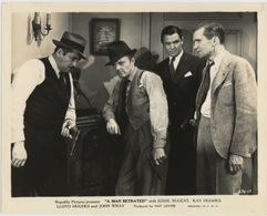 Lloyd Hughes, Edward J. Nugent, and John Wray in A Man Betrayed (1936)