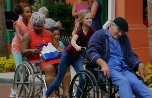 Ayana Sorenson and Sophie Grace in The Over-the-Hill Grand Prix (2018)