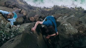 Bindi Irwin and Toby Wallace in Return to Nim's Island (2013)