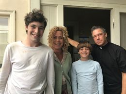 On set for Chernobyl: America.