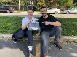 Filming day for Two Brothers Web Series