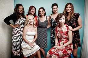 Dannah Feinglass Phirman, Andrea Savage, Kristen Schaal, Angela Kinsey, Danielle Schneider, Casey Wilson, and Tymberlee 