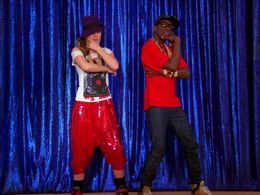 Micah Williams and Bridgit Mendler in Good Luck Charlie (2010)