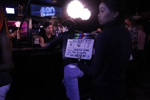 Director Agostino Leone on the set of 'His Quiet Mind' (2017)