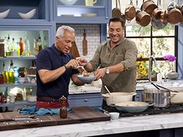 Geoffrey Zakarian and Jeff Mauro in The Kitchen (2014)
